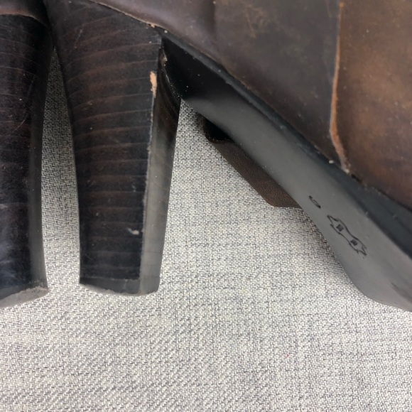 Michael Kors Western Leather Boots sz 9 - Picture 7 of 8